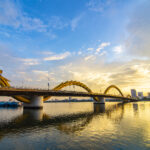 Dragon bridge Da Nang Vietnam View of Dragon bridge which is one of many famous destination of Da Nang city