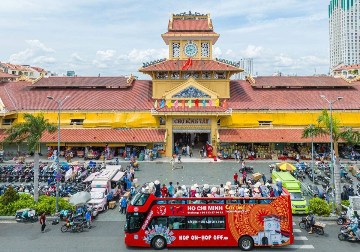 Ho Chi Minh Stadt 21 tham quan cho lon bang xe bus 2 tang