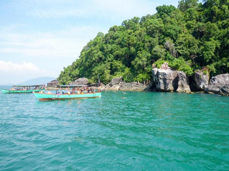 Sihanoukville & Kambodschas Inseln 18 thuyen ra dao koh ta kiew campuchia